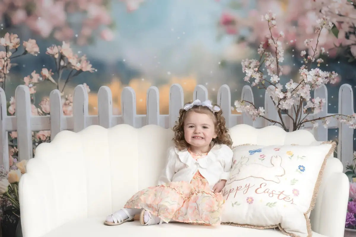 Fondo de Cerca Floral de Primavera Diseñado por Mini MakeBelieve