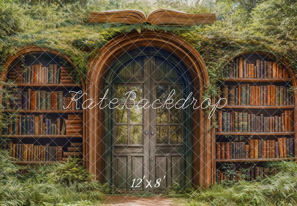 Puerta de arco de fondo de fantasía de regreso a la escuela diseñada por Emetselch