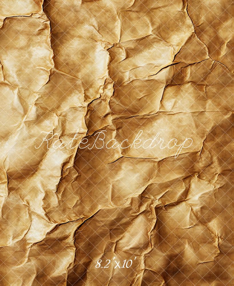 Kate Vintage Crumpled Texture Beige Backdrop Designed by Emetselch