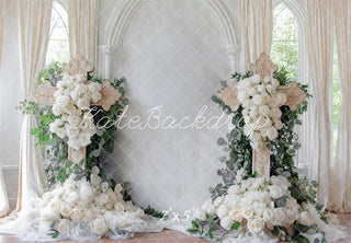 Sfondo Floreale a Croce per Matrimonio Progettato da Mini MakeBelieve