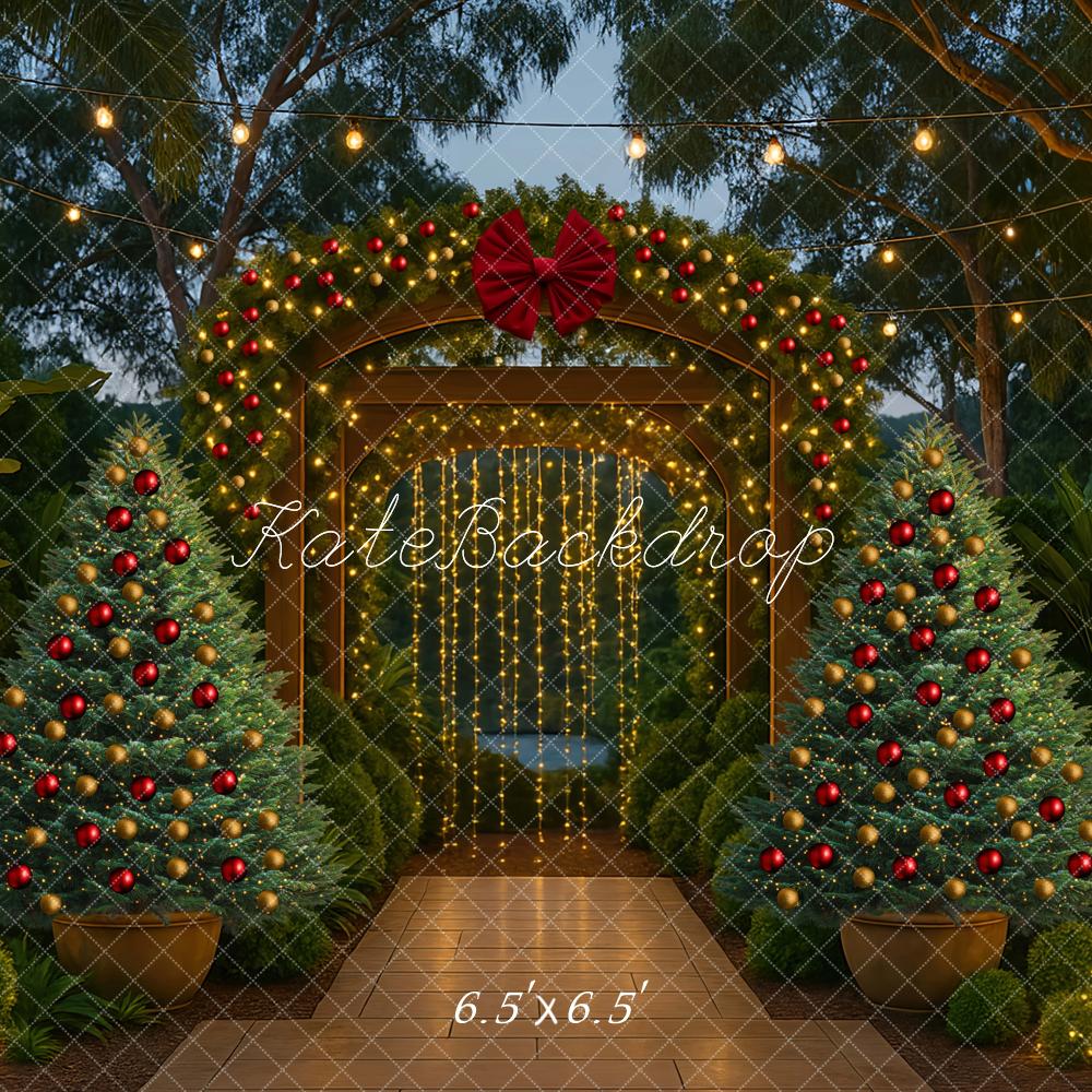Kate Christmas Tree Australia Night Arch Outdoor Backdrop Designed by Mini MakeBelieve