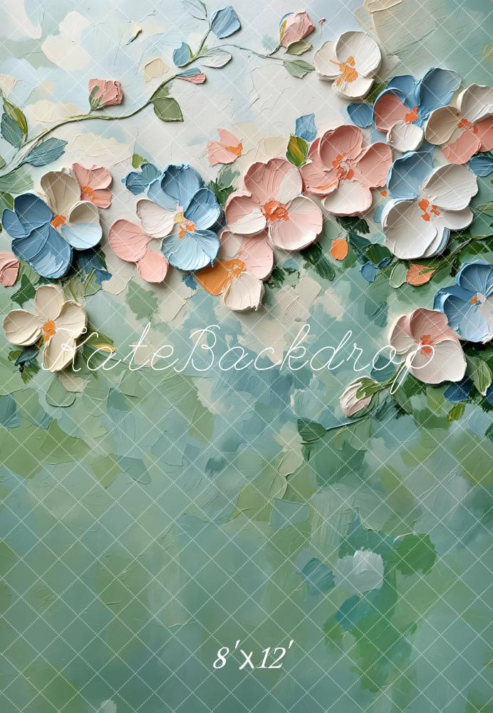 Paint Floral Pastel Abstract Texture Foto Achtergrond Designed by Emetselch