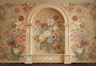 Kate Mother's Day Flower Arch Floral Wall Printed Backdrop Designed by Emetselch