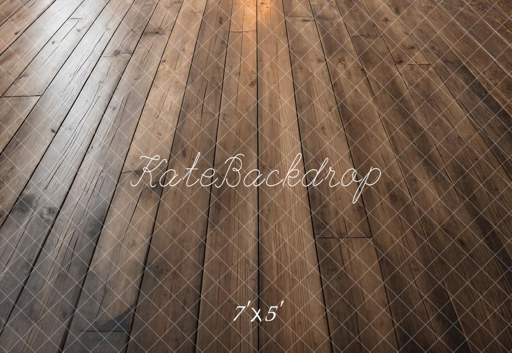 Kate Brown Wood Floor Printed Backdrop Printed Backdrop Designed by Kate Image