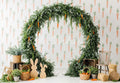 Kate Easter Bunny Carrot Flower Arch Greenery Backdrop Designed by Patty Roberts