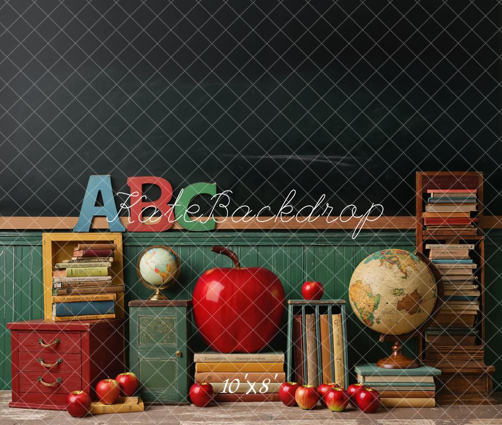 Back to School Foto Achtergrond Klaslokaal Globe Designed by Emetselch