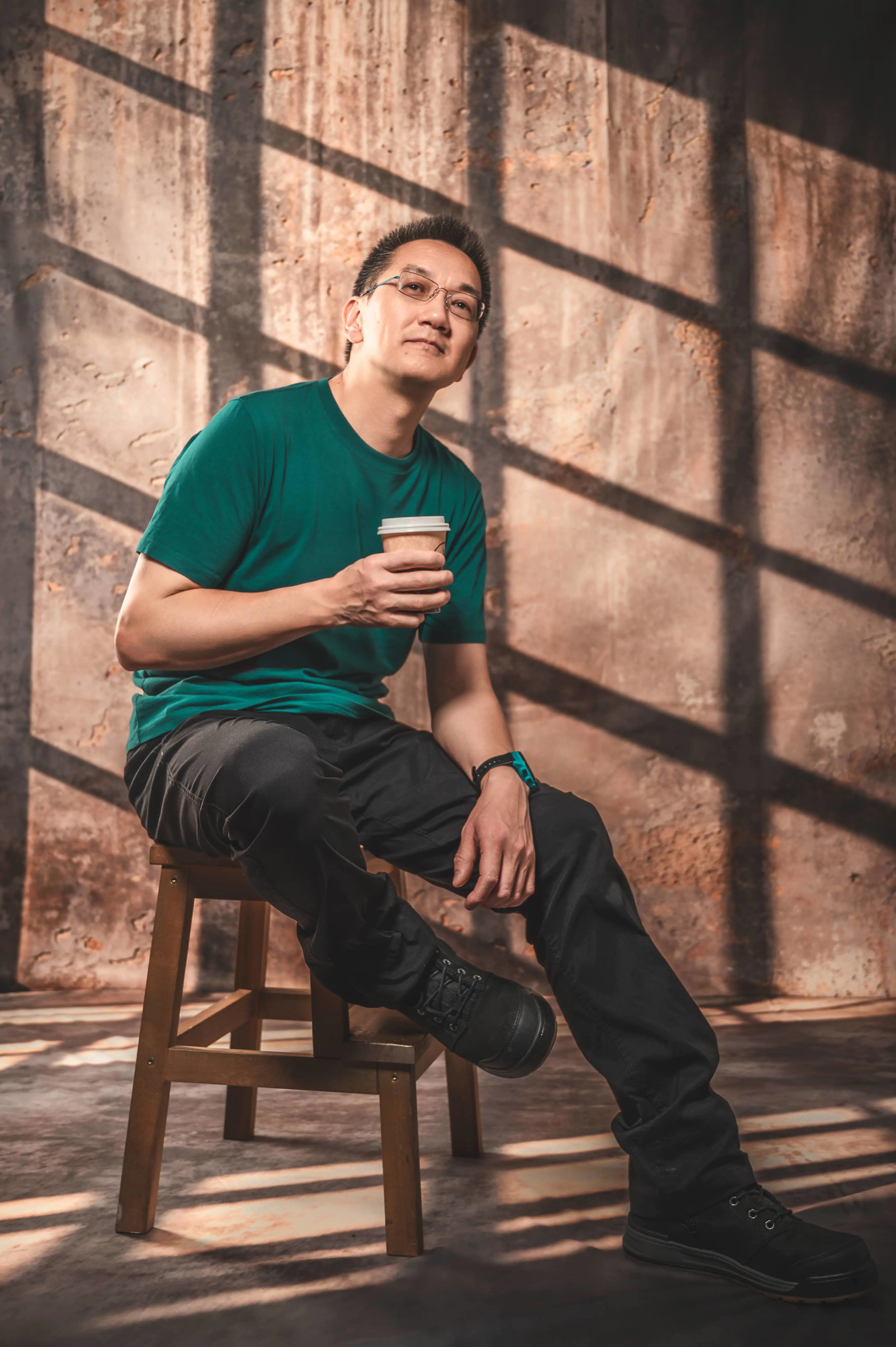 Kate Sweep Industrial Style Cement Wall Abstract Backdrop Designed by Emetselch