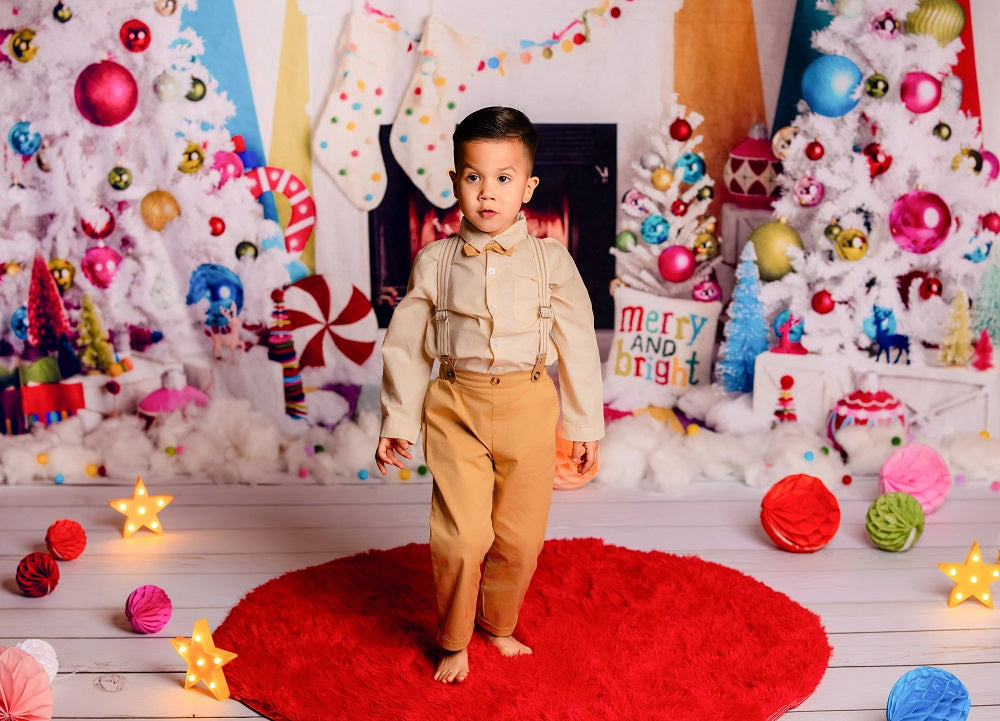 Kate Christmas Merry & Bright Photo Kit Photography Backdrops&Props Themed Bundle