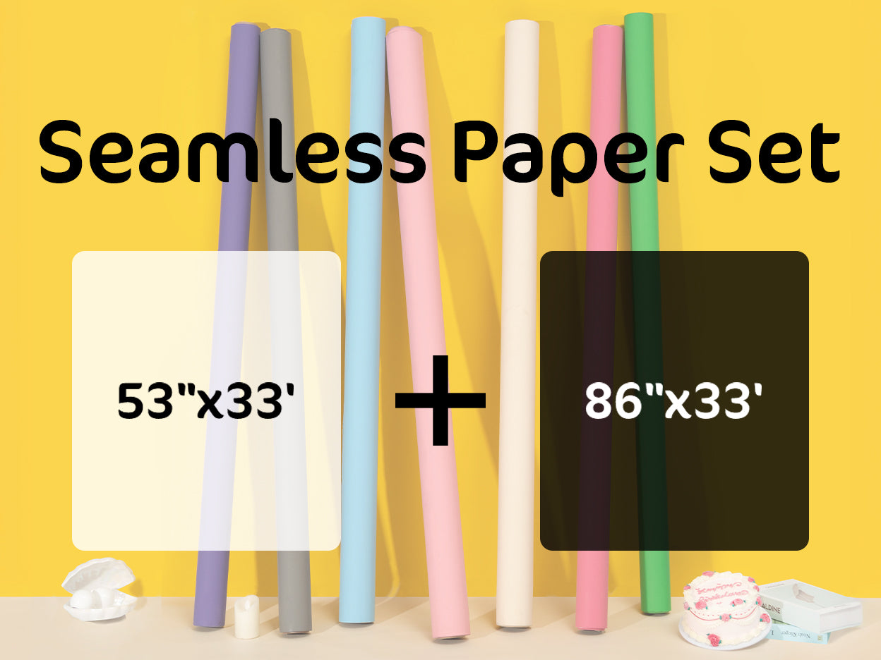 Kate Seamless Paper Backdrop Combination Set for Photography