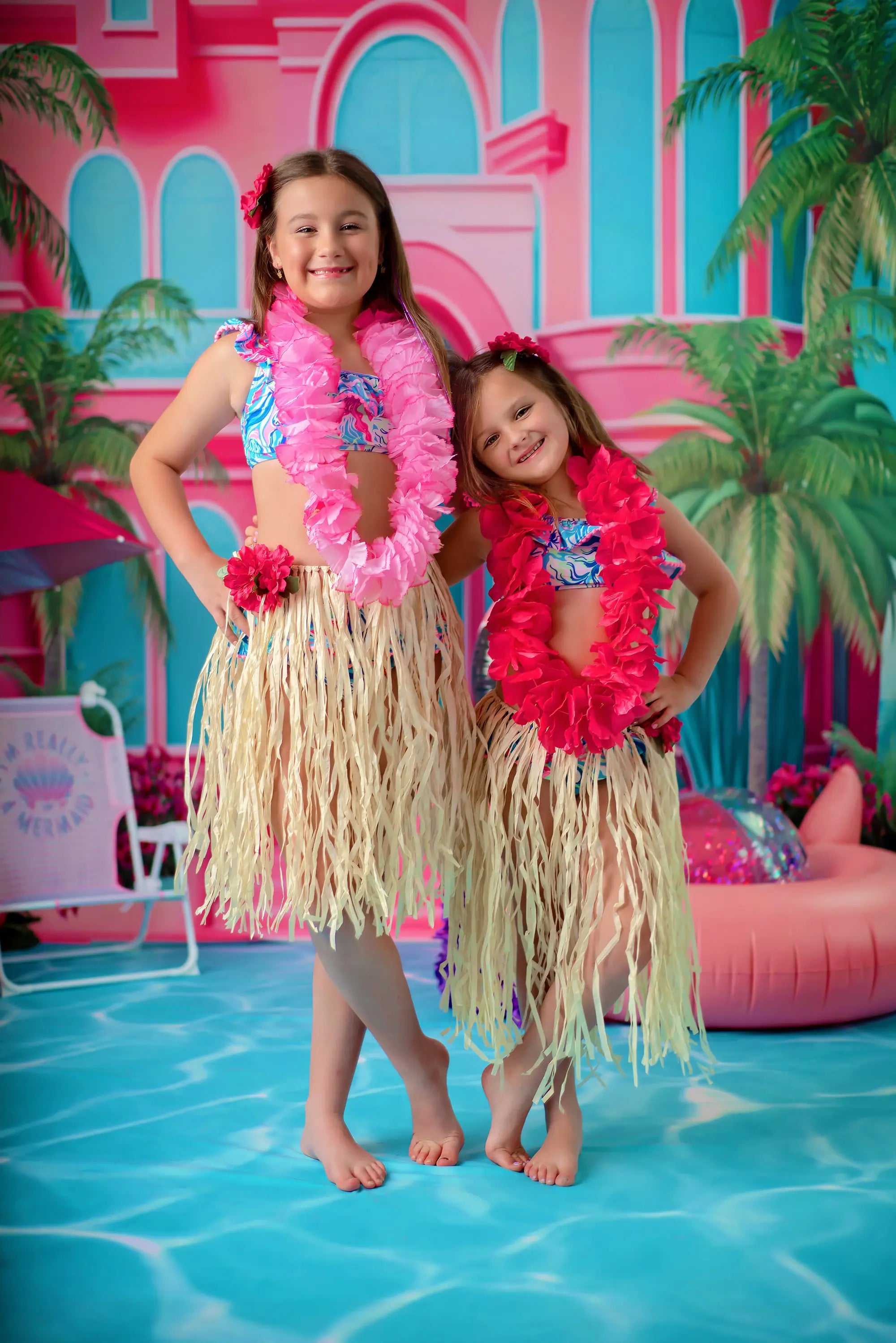 Kate Sweep Summer Pool Party Dolly Dream Backdrop Designed by Ashley Paul