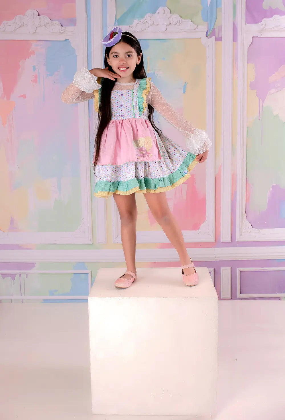 Kate Pastel Abstract Texture Vintage Wall Backdrop Designed by Chain Photography