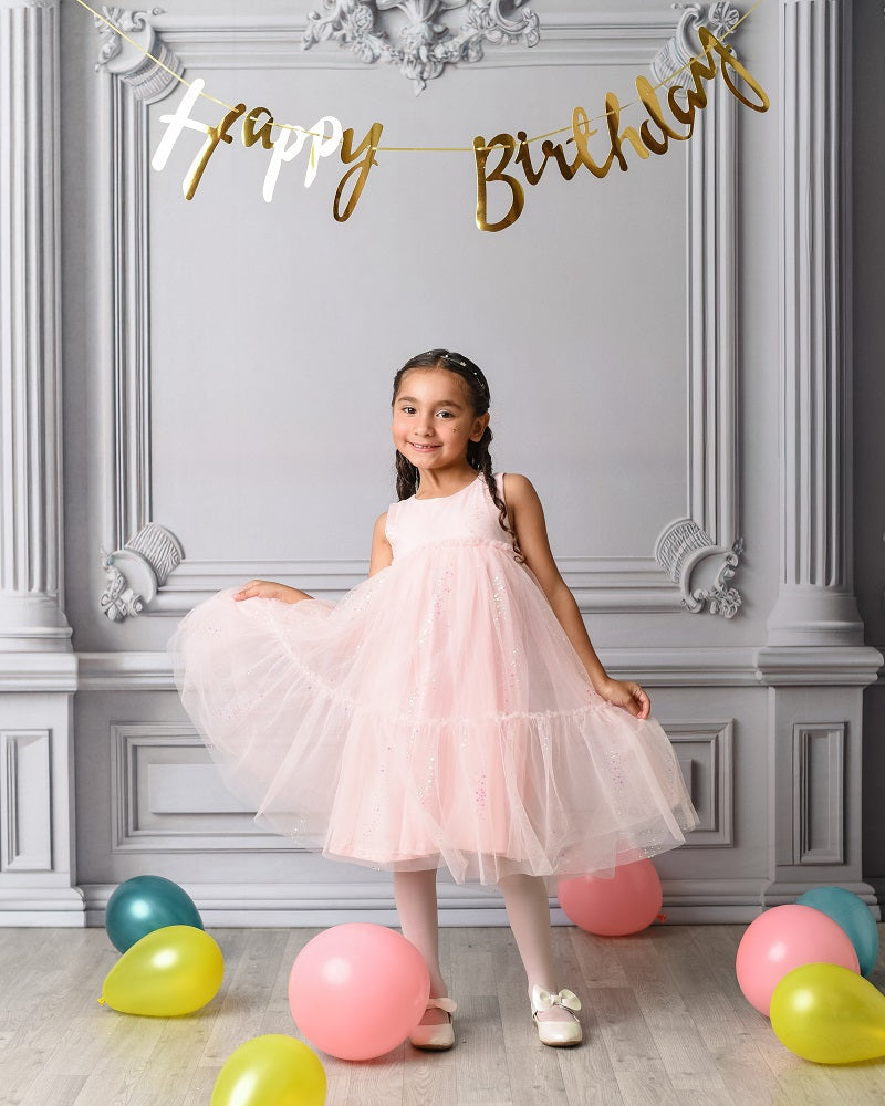 Kate White Ornate Wall Backdrop Designed by Mini MakeBelieve