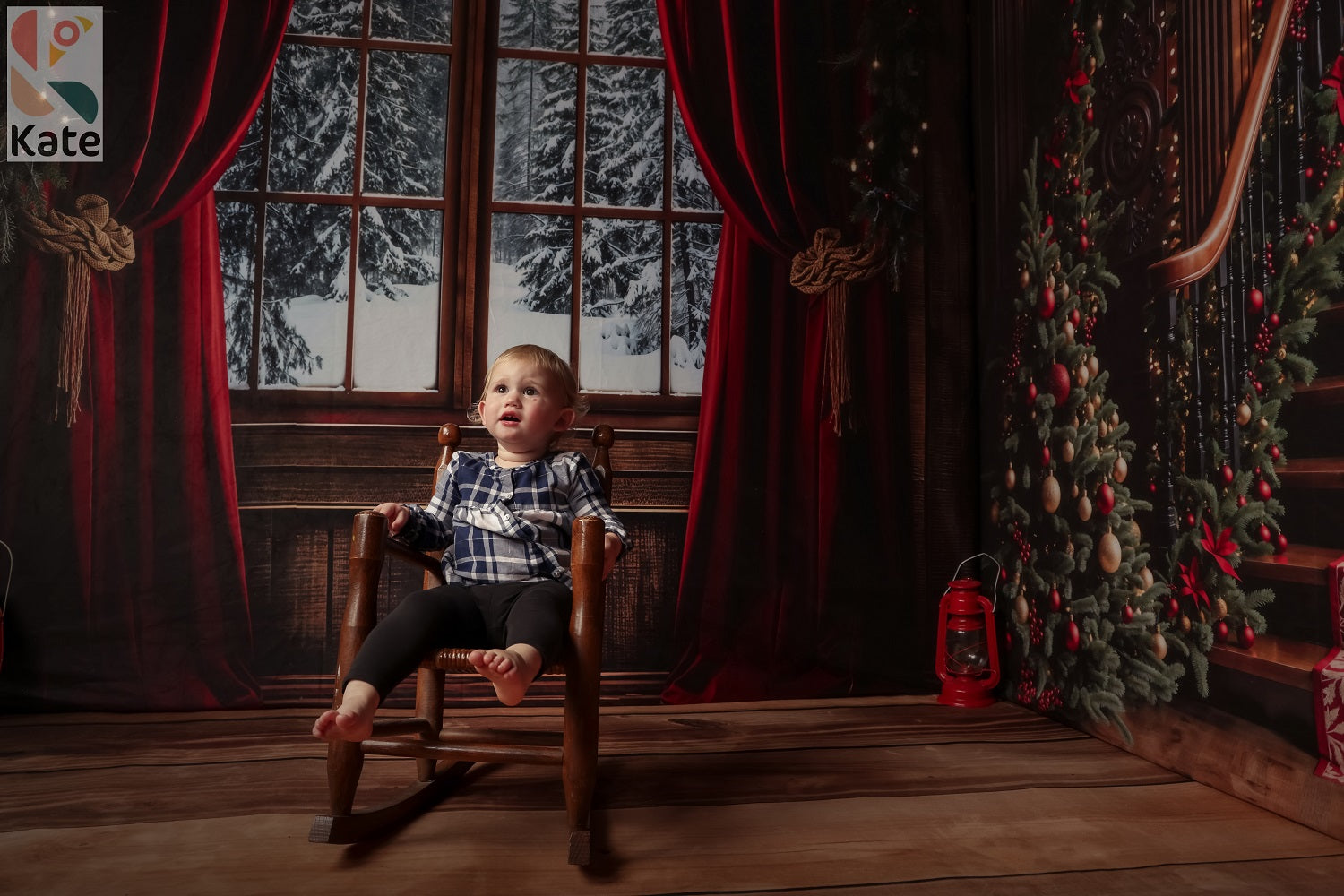 Kate Christmas Tree Arch Vintage Stairs Room Set