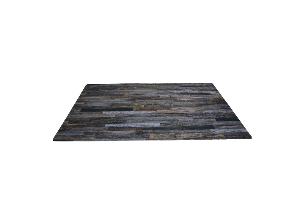Kate Vintage Dark Wood Rubber Floor Mat designed by Moements Photography