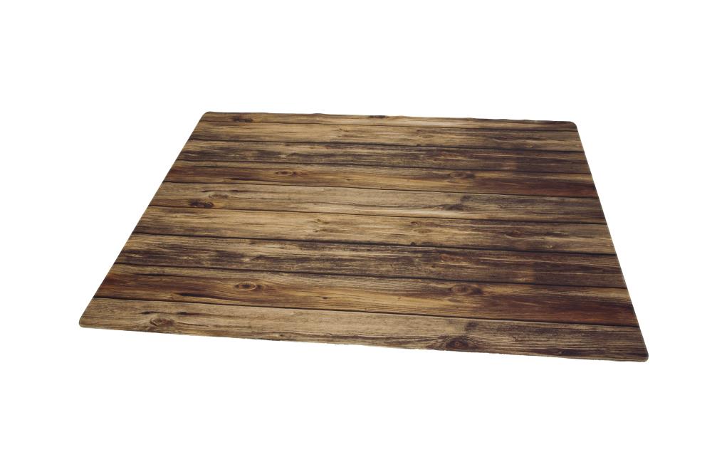 Kate Brown Wood Rubber Floor Mat