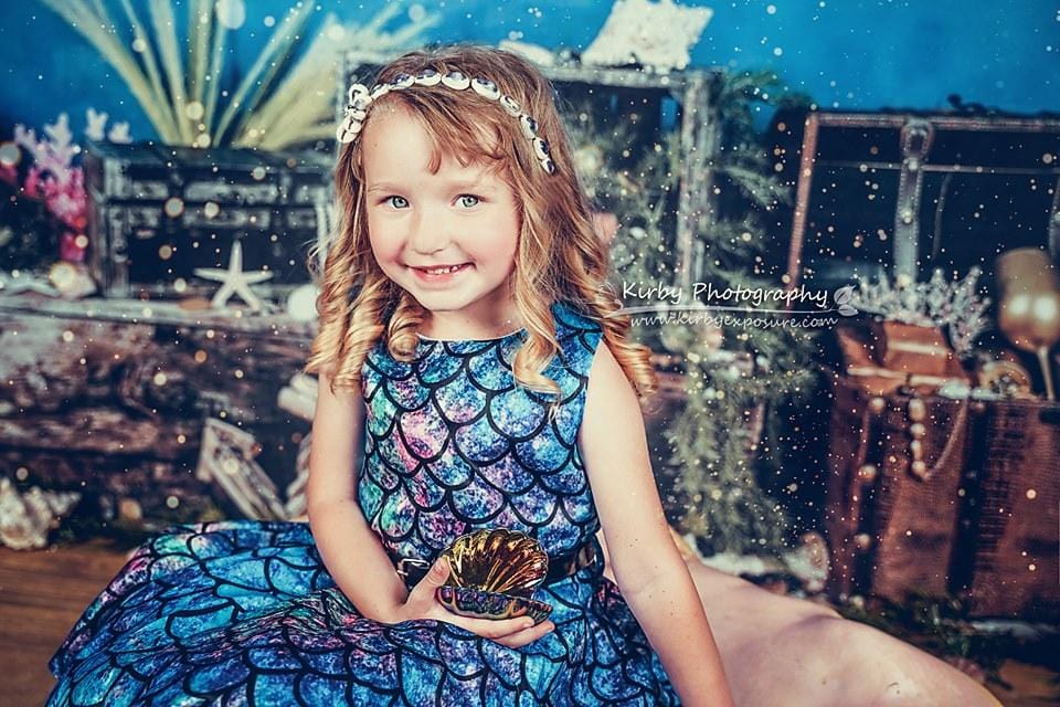 Kate Under the Sea with Fish Backdrops Designed by Arica Kirby