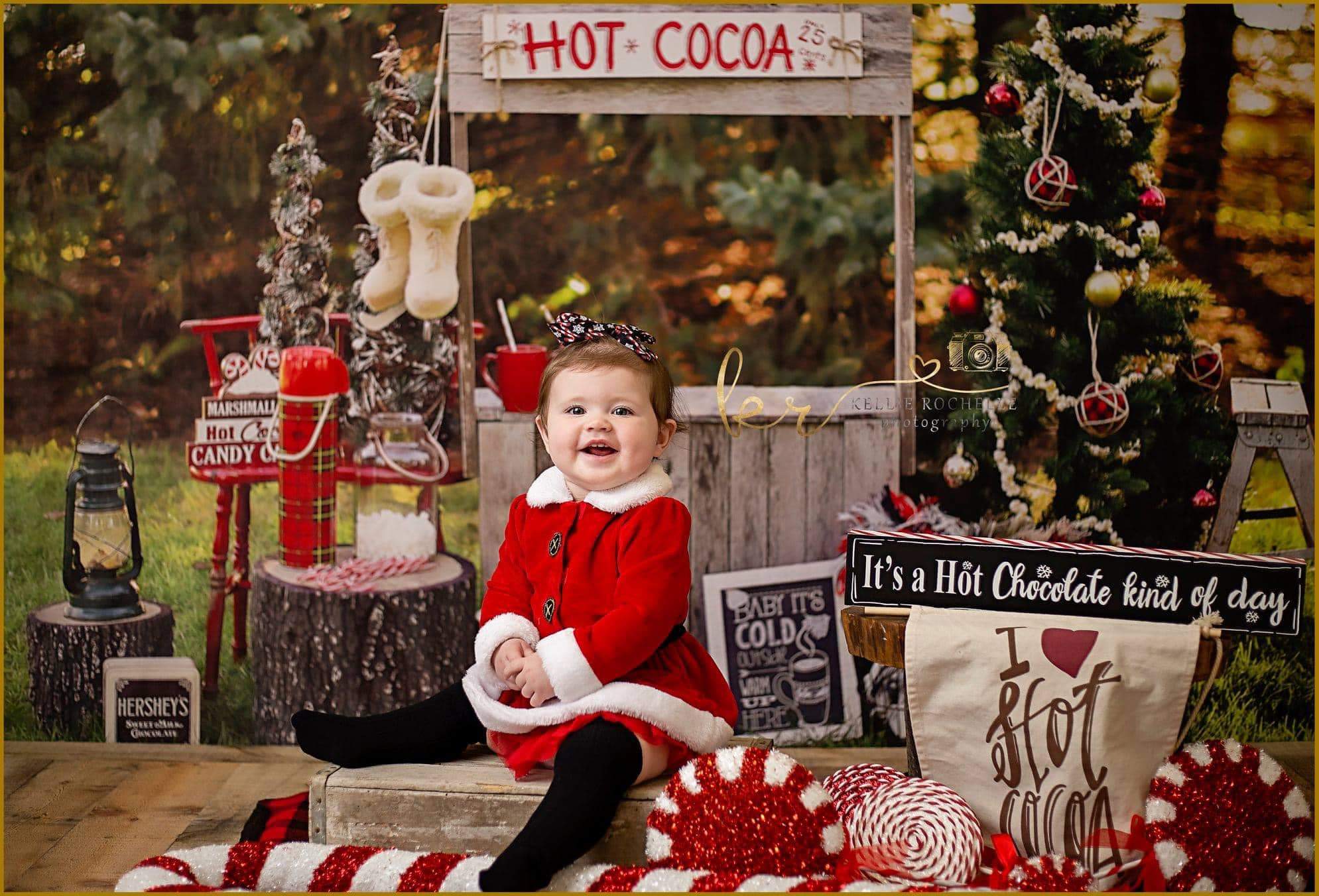 RTS Kate Hot Cocoa Stand Backdrop Designed by Mandy Ringe Photography