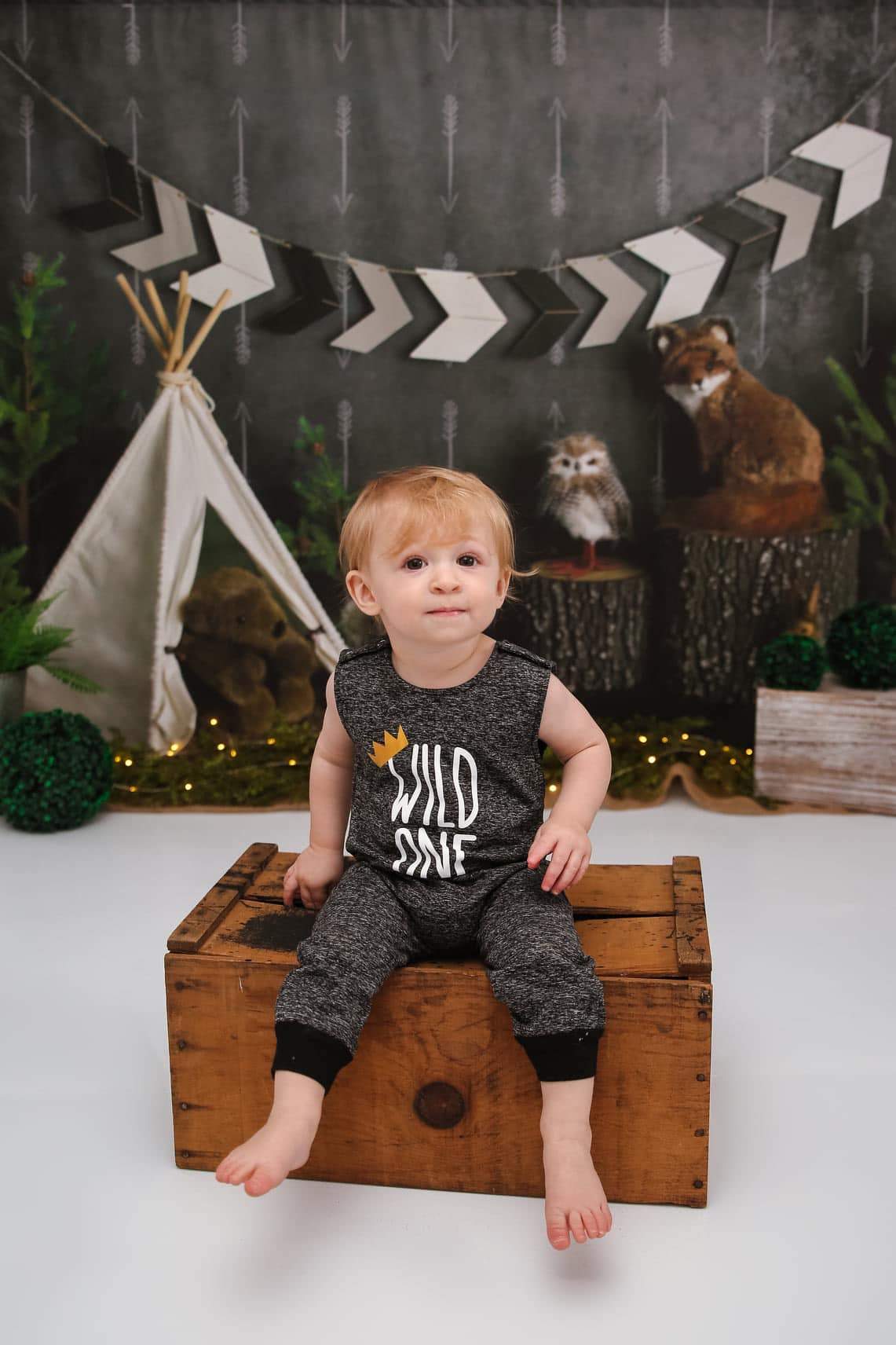 Kate Wild Birthday with Animals Children Backdrop Designed By Mandy Ringe Photography
