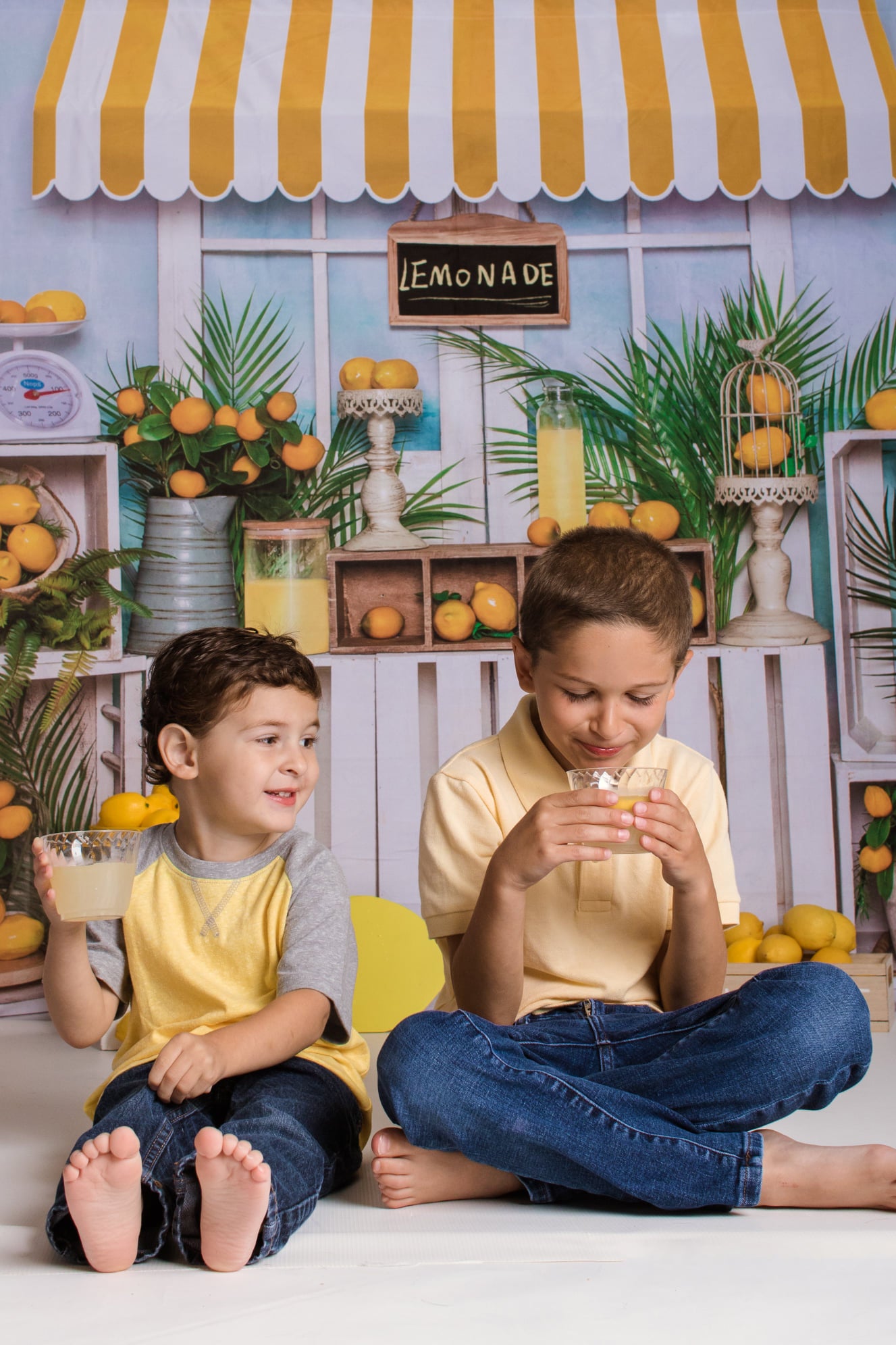 Kate Summer Lemonade Stand Beach Backdrop Designed by Emetselch - Kate Backdrop