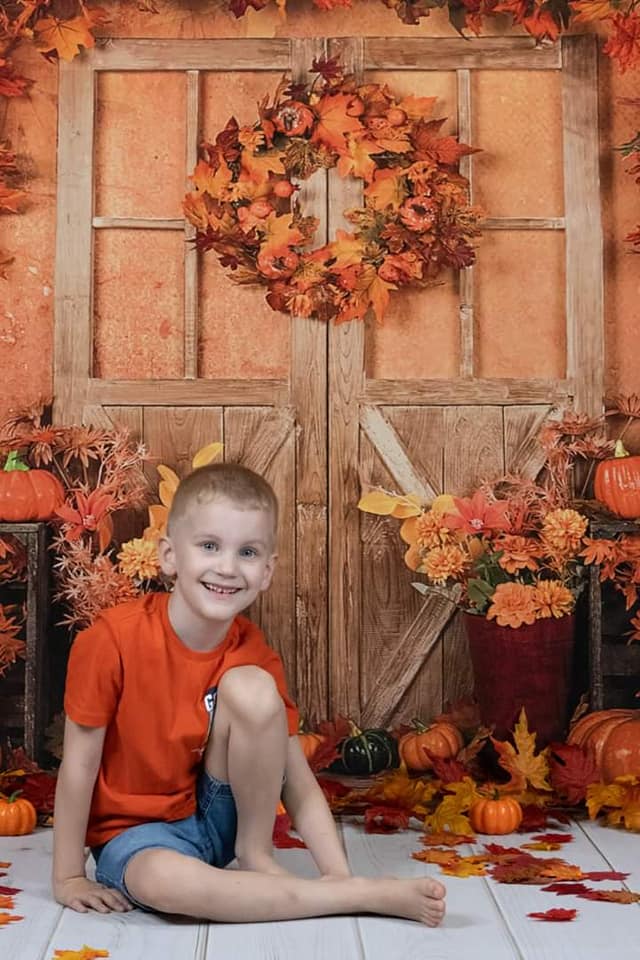 Kate Autumn Thanksgiving Pumpkin Backdrop Designed by Jia Chan Photography