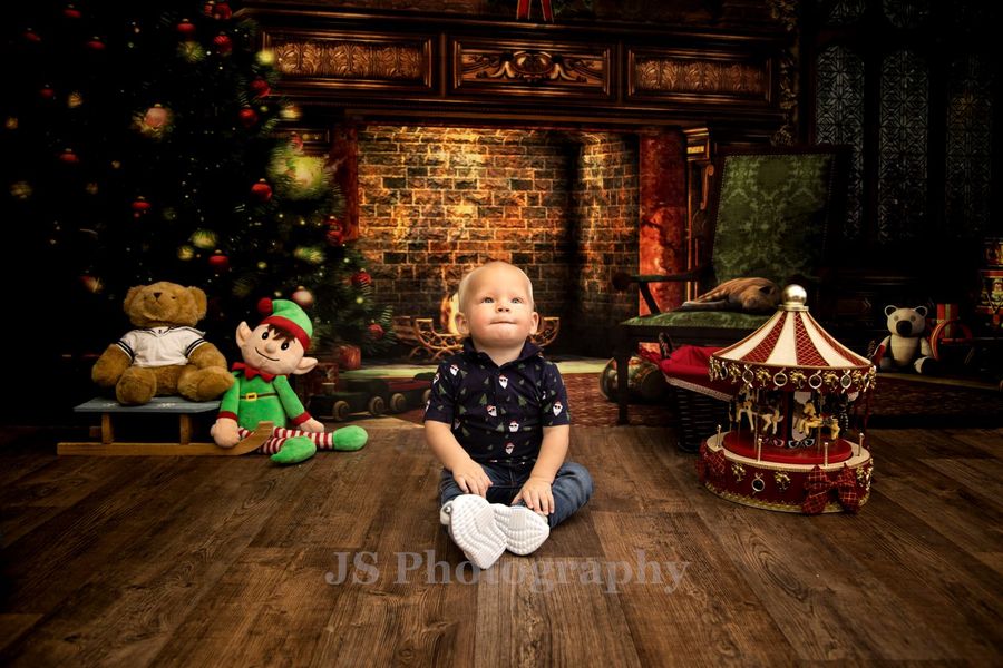 Kate Christmas Tree And Fireplace Decorations for Photography