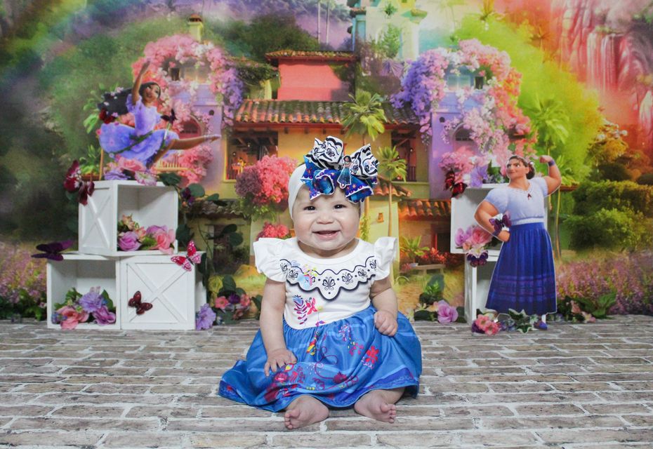 Kate Magic Flower Hut Backdrop Rainbow Wonderland for Photography(Clearance US only)