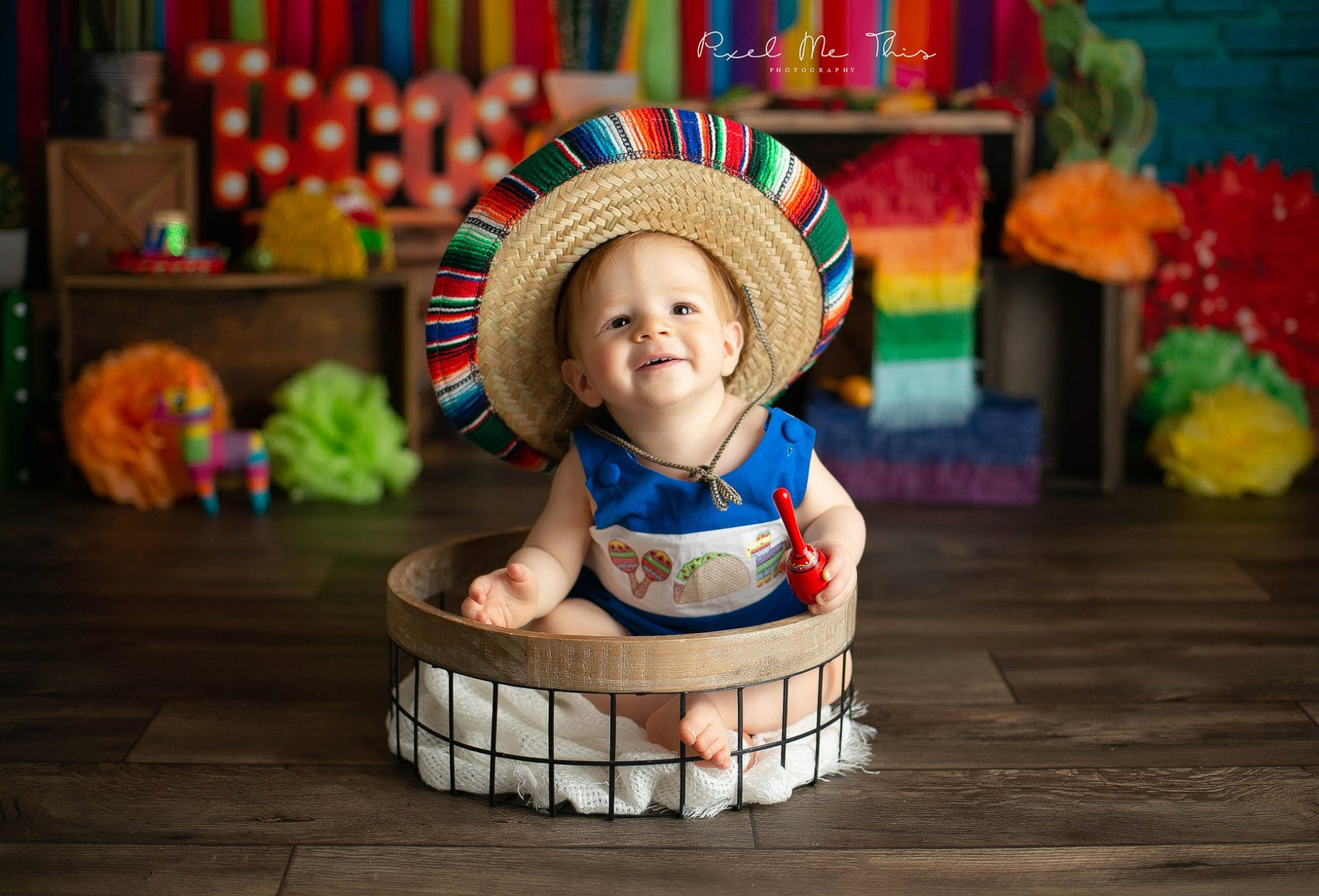 Kate Mexican Taco Fiesta Party Backdrop for photography