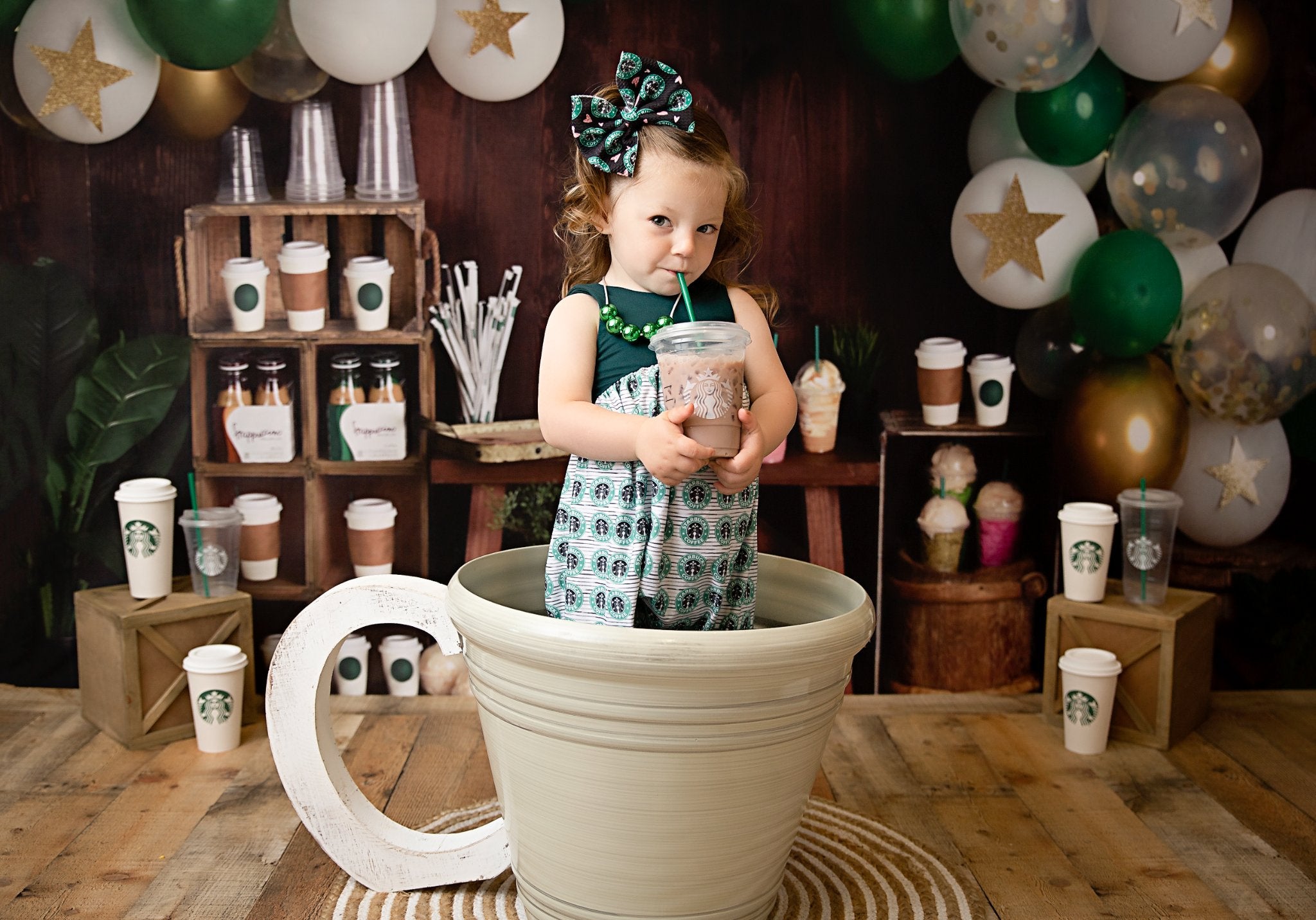 Kate Coffee Shop Backdrop Designed by Mandy Ringe Photography