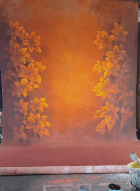 Katebackdrop£ºKate Orange Autumn Spray Painted Backdrop