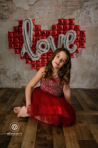 Fondo de pared de amor para San Valentín para fotografía