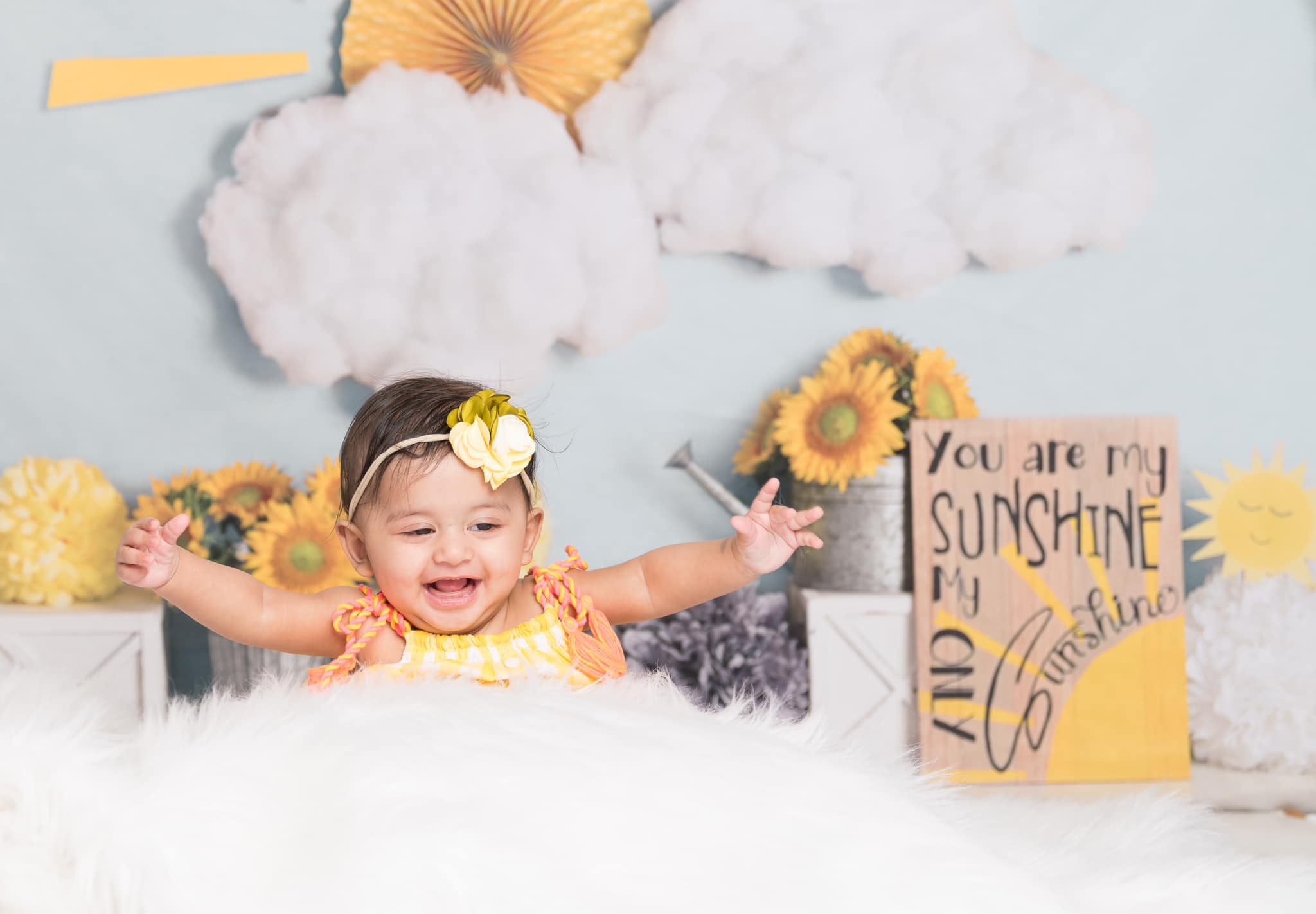 Kate Sunflower you are my Sunshine Children Backdrop Designed By Mandy Ringe Photography