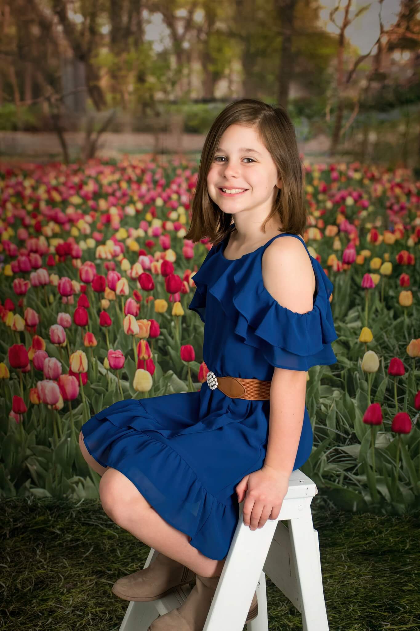 Kate Tulip Field Backdrop Designed by Mandy Ringe Photography