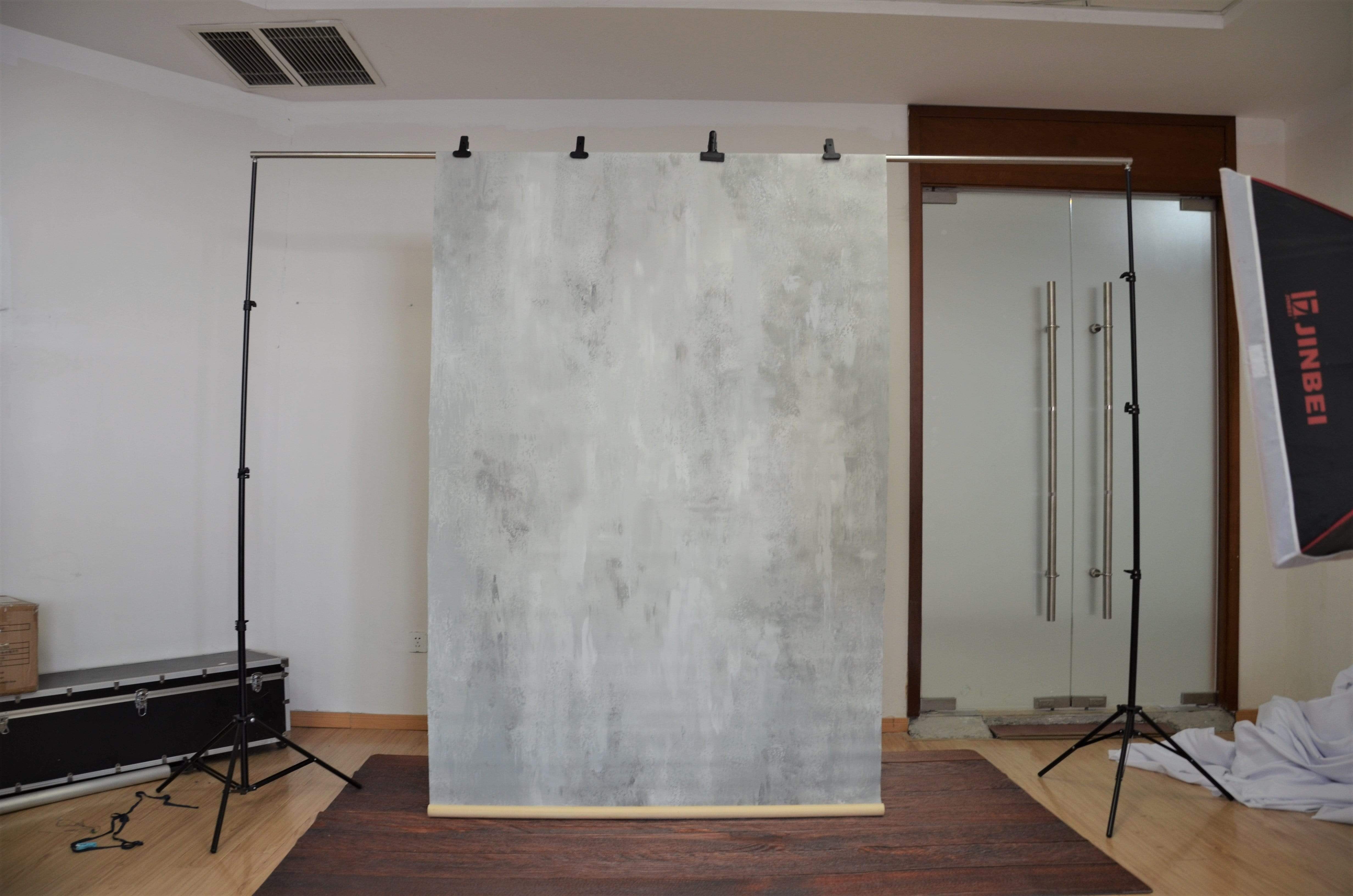 Katebackdrop£ºKate Hand Painted Abstract Texture Light White Little Gray Backdrops
