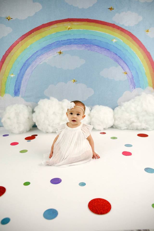 Katebackdrop鎷㈡綖Kate Rainbow clouds and dreams Backdrop Children