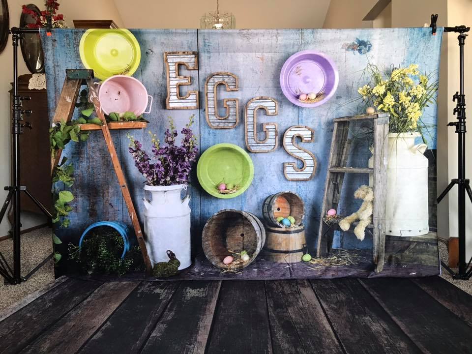 Katebackdrop£ºKate Egg-celent Easter Backdrop designed by Arica Kirby