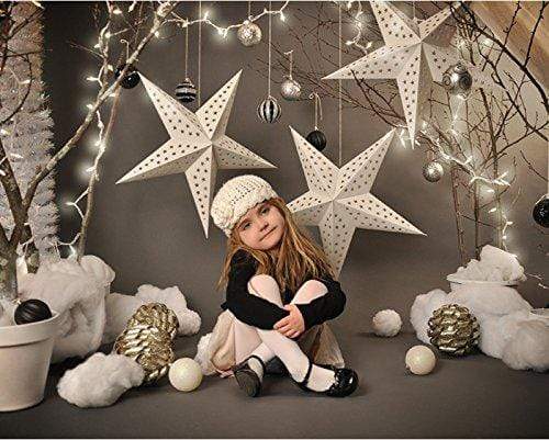 Kate Children Grey Star Photography Backdrops for Christmas photos deco - Katebackdrop