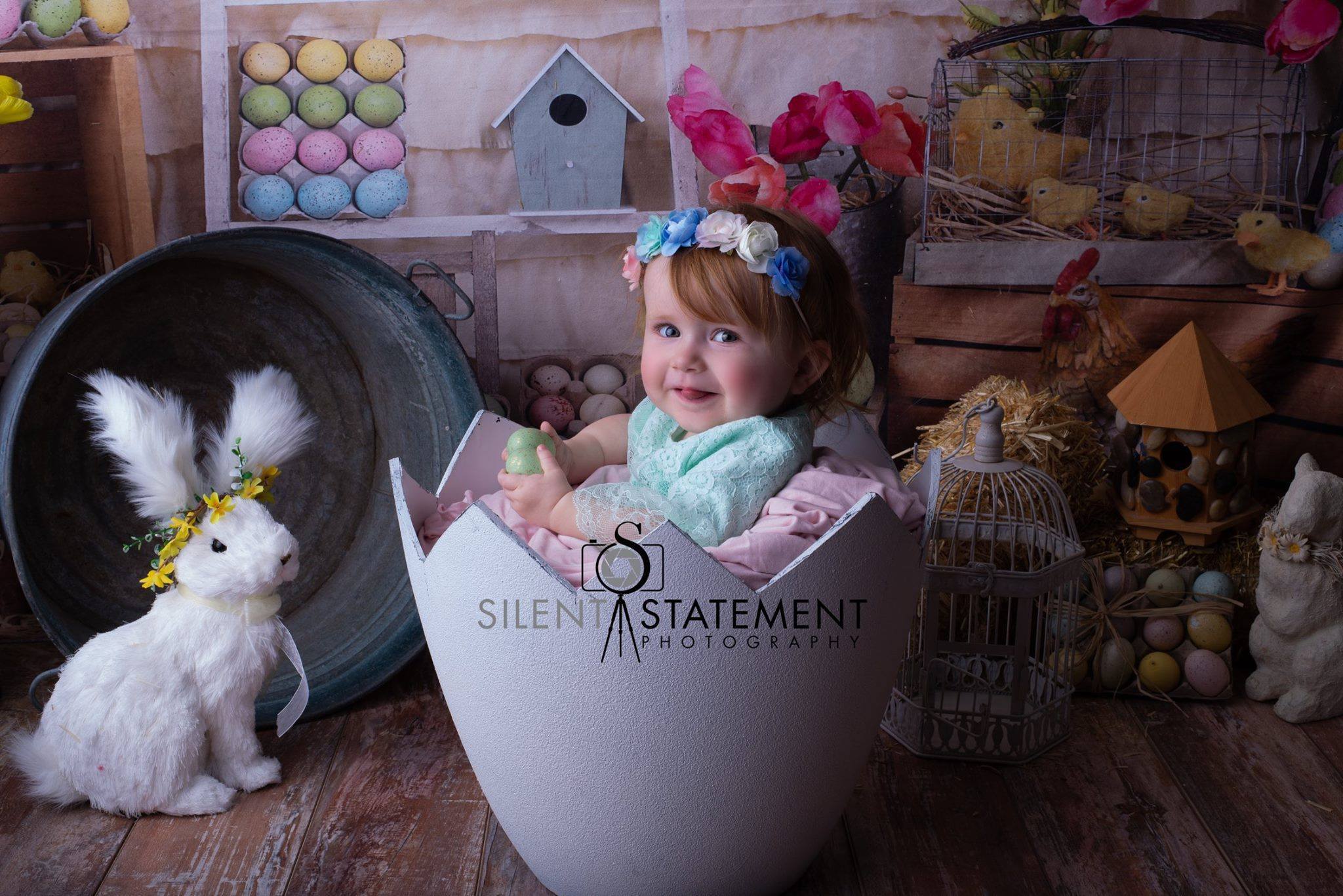 Katebackdrop鎷㈡綖Kate Colorful Eggs Happy Easter Backdrop for Photography