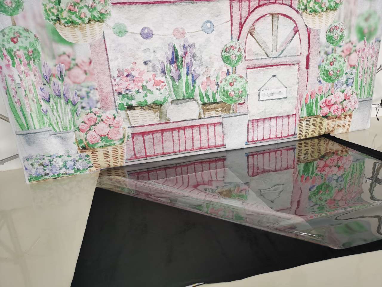 Kate Transparent PVC Reflective Clear Floor Mat for Cake Smash