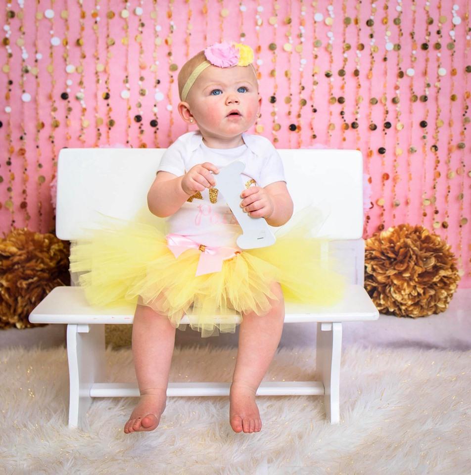 Katebackdrop£ºKate Pink Gold Birthday Backdrop for Photography Designed by Lisa B