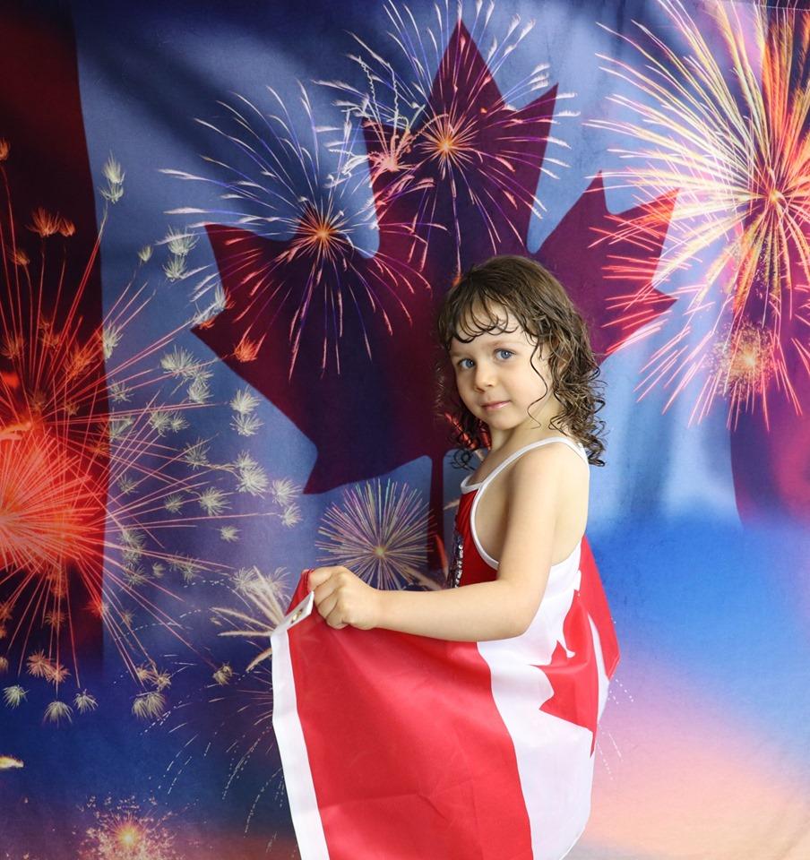 Katebackdrop£ºKate Celebrate Canada Day with Canada Flag Fireworks Backdrop for Photography
