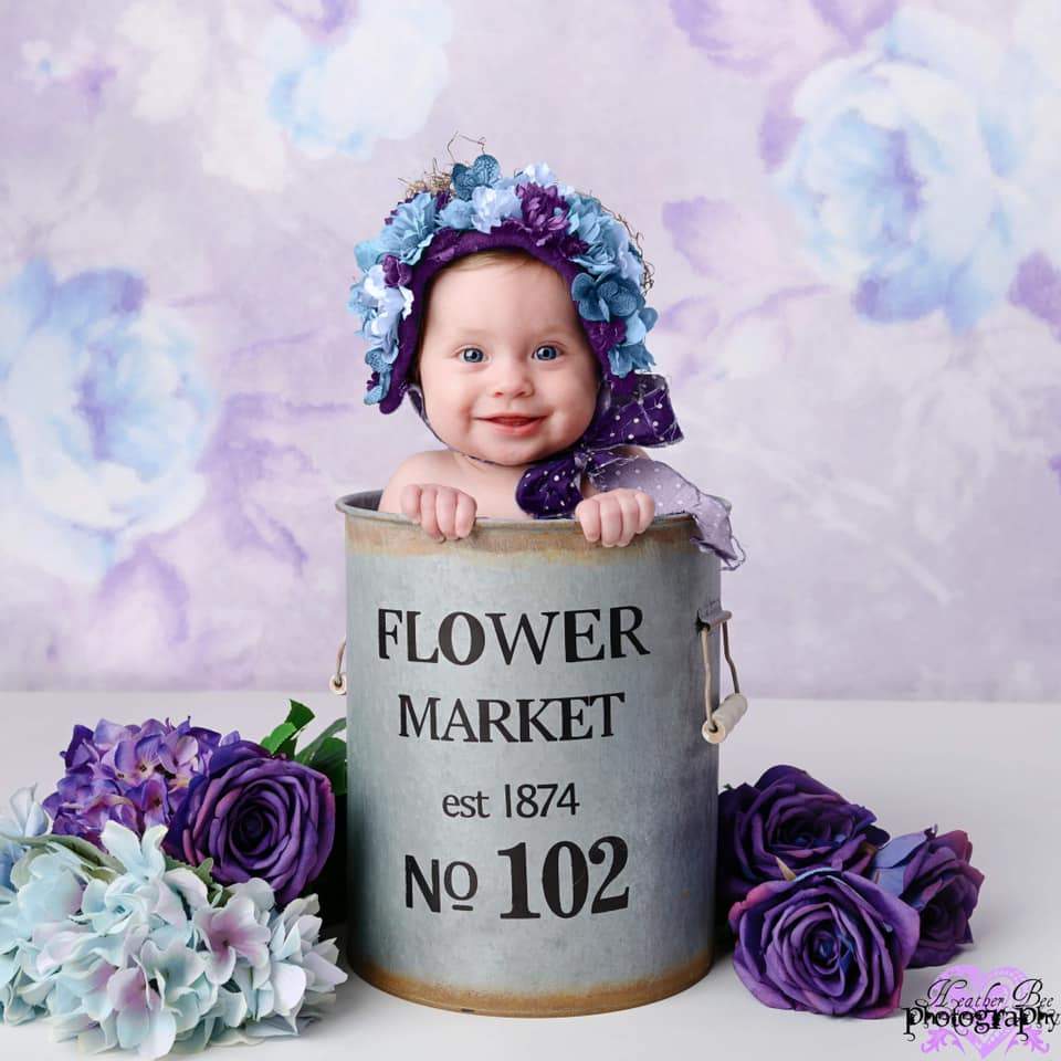 Katebackdrop鎷㈡綖Kate Retro Blurry Bokeh Purple Flowers Backdrop for Photography Designed by JFCC