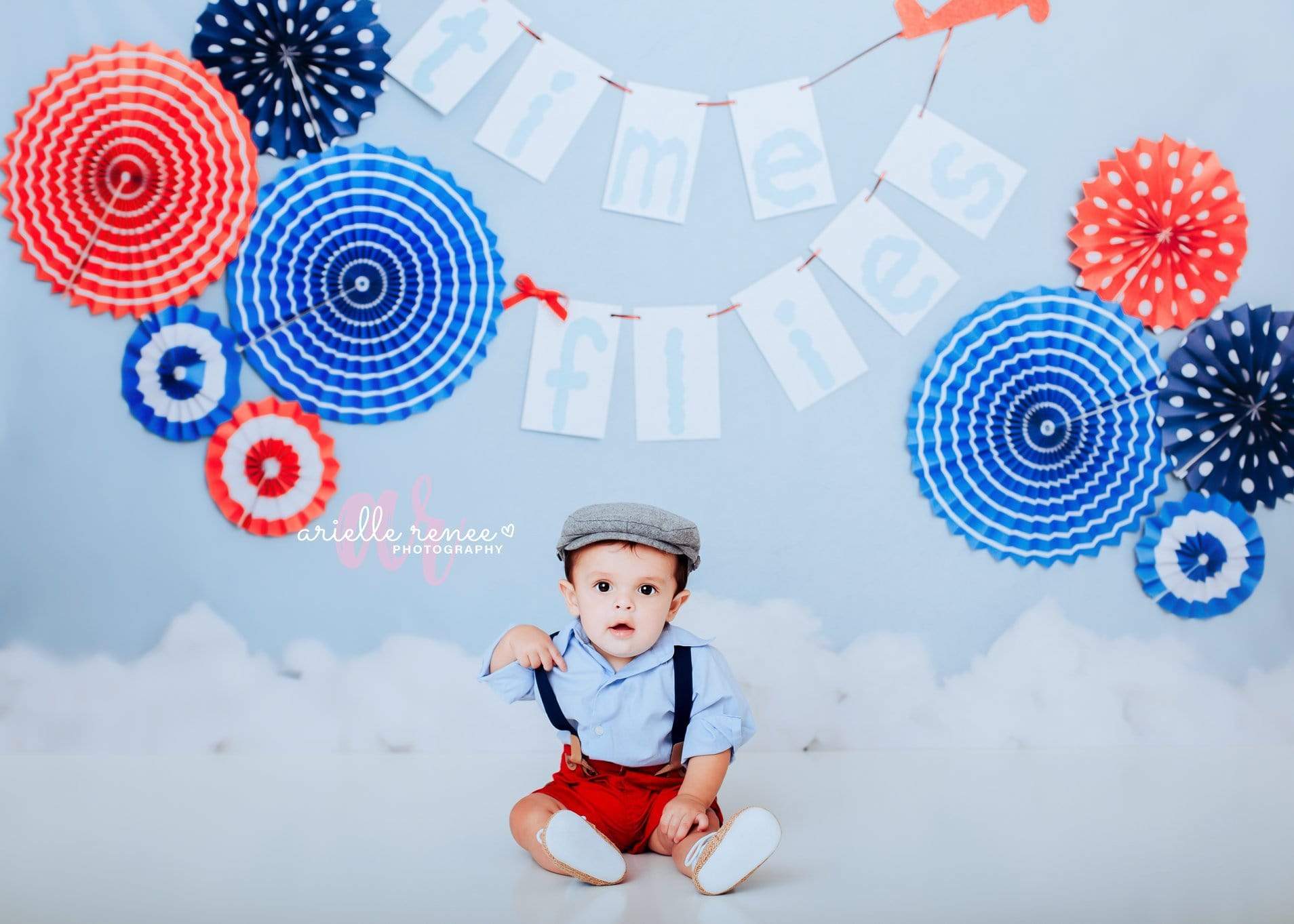 Katebackdrop拢潞Kate Time Flies Children july of 4th Backdrop for Photography Designed by Lisa B