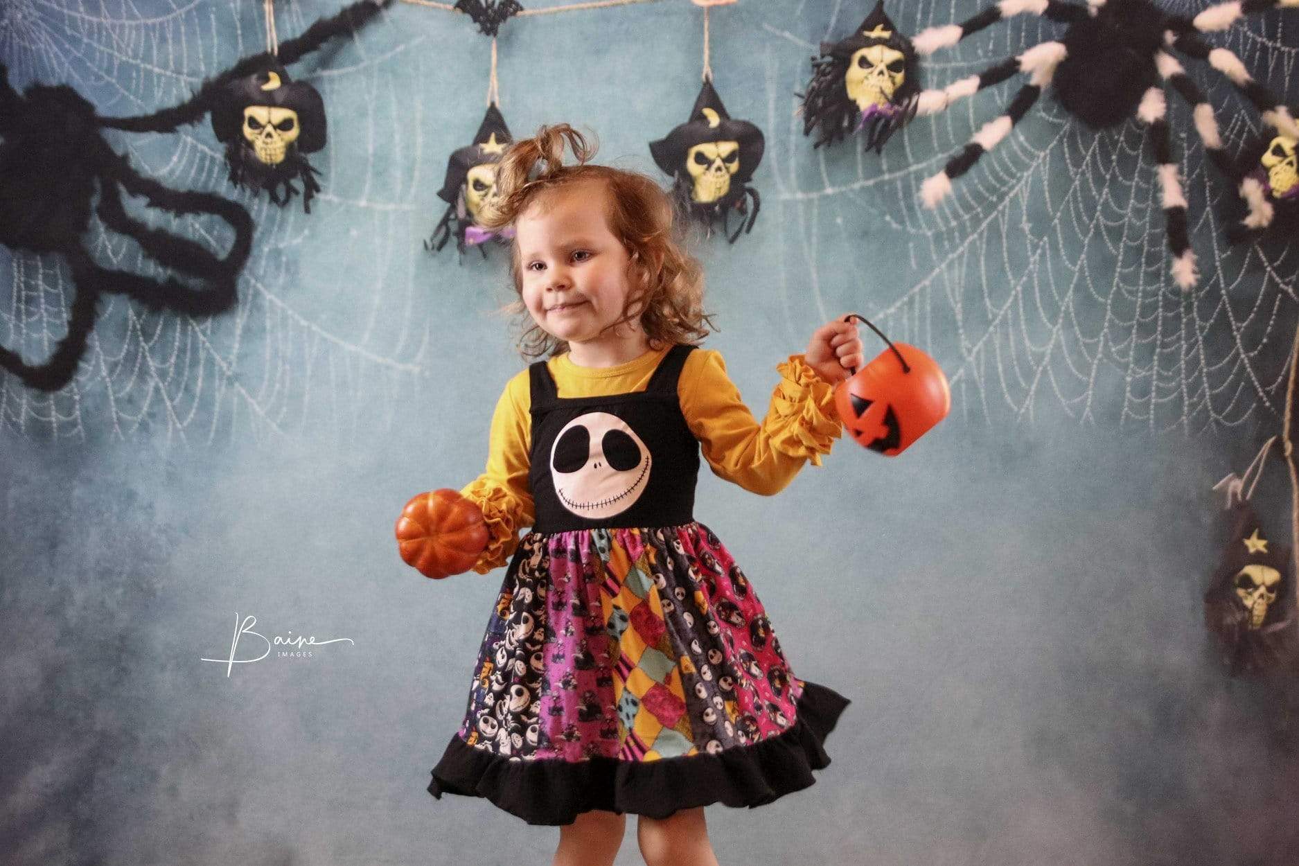 Katebackdrop£ºKate Halloween Spider Web Props Backdrop Photography Designed By Jerry_Sina