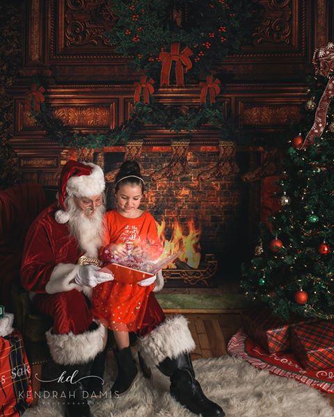 Katebackdrop£ºKate Christmas Fireplace Stockings Backdrop Photography