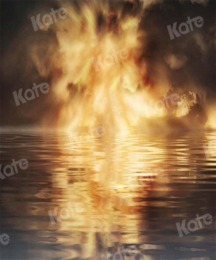 Kate Abstract Backdrop Sunlight Lake Fire for Photography