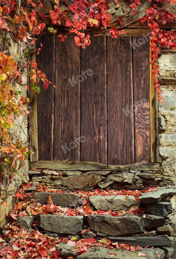 Kate Autumn Backdrop Outdoor Barn Retro Stone Designed by Chain Photography
