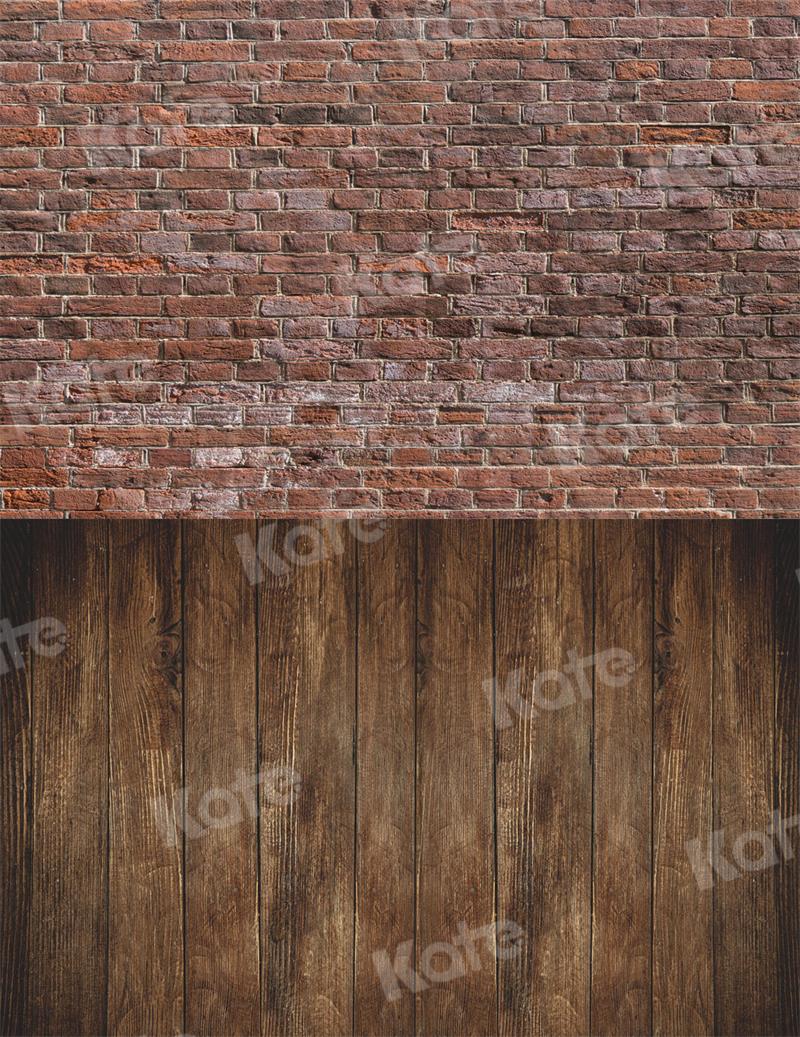 Kate Brick Wall Backdrop Wood Grain for Photography