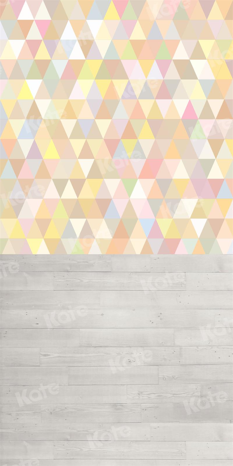 Kate Sweep Colorful Triangle Backdrop Gray Wood for Photography