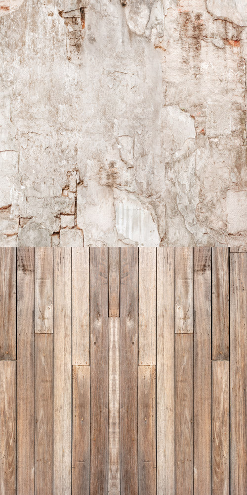 Kate Brick Wall Wood Floor Backdrop Designed by Kate Image
