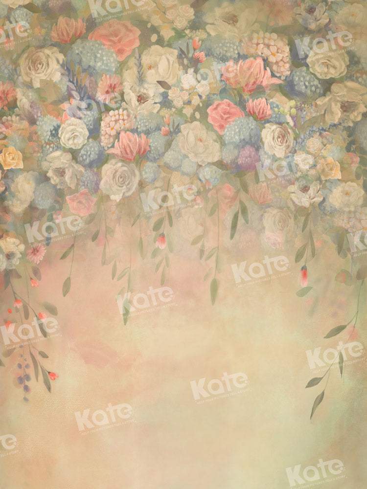 Kate Floral Fine Art Yellow Backdrop Designed by GQ